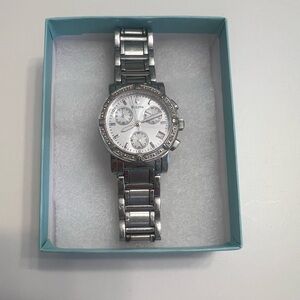 Bulova Women's Diamond Accents Multi Dial Chronograph 33mm Watch 96R19